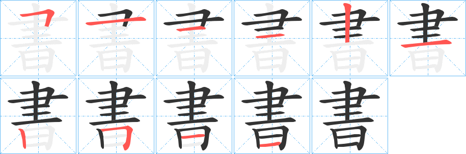 書(shū)的筆順筆畫(huà)